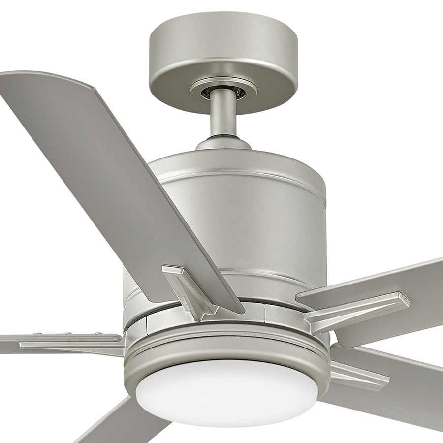 Hinkley Fan Vail 52" 1 Light LED Smart Fan, Nickel/Silver