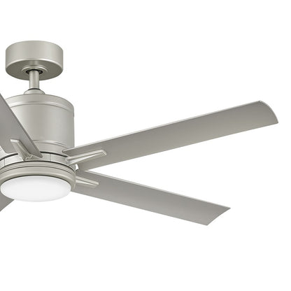 Hinkley Fan Vail 52" 1 Light LED Smart Fan, Nickel/Silver