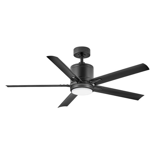 Hinkley Fan Vail 52" 1 Light LED Smart Fan, Black/Black