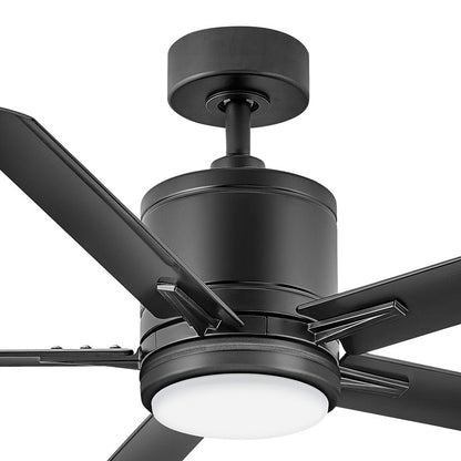 Hinkley Fan Vail 52" 1 Light LED Smart Fan, Black/Black