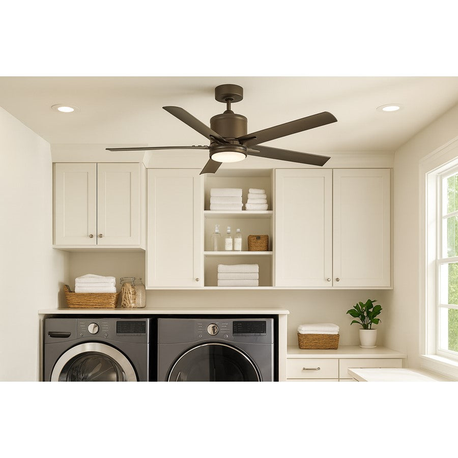 Hinkley Fan Vail 52" 1 Light LED Smart Fan, Bronze/Bronze