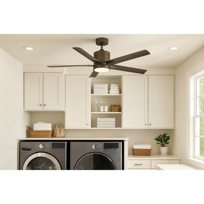 Hinkley Fan Vail 52" 1 Light LED Smart Fan, Bronze/Bronze
