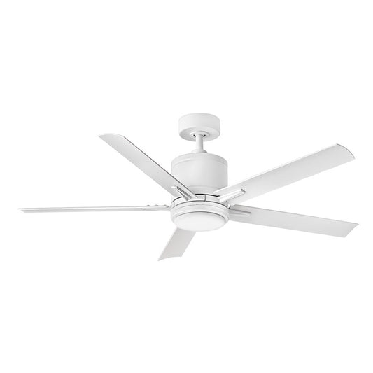 Hinkley Fan Vail 52" 1 Light LED Smart Fan, White/White
