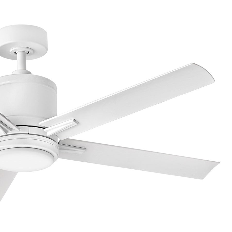 Hinkley Fan Vail 52" 1 Light LED Smart Fan, White/White