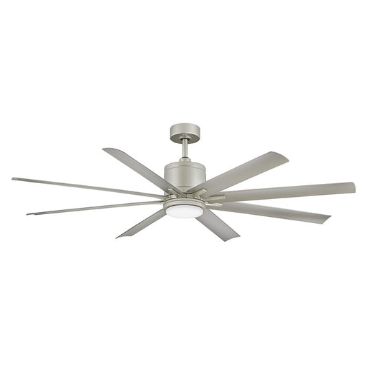 Hinkley Fan Vantage 66" 1 Light LED Smart Fan, Nickel/Silver