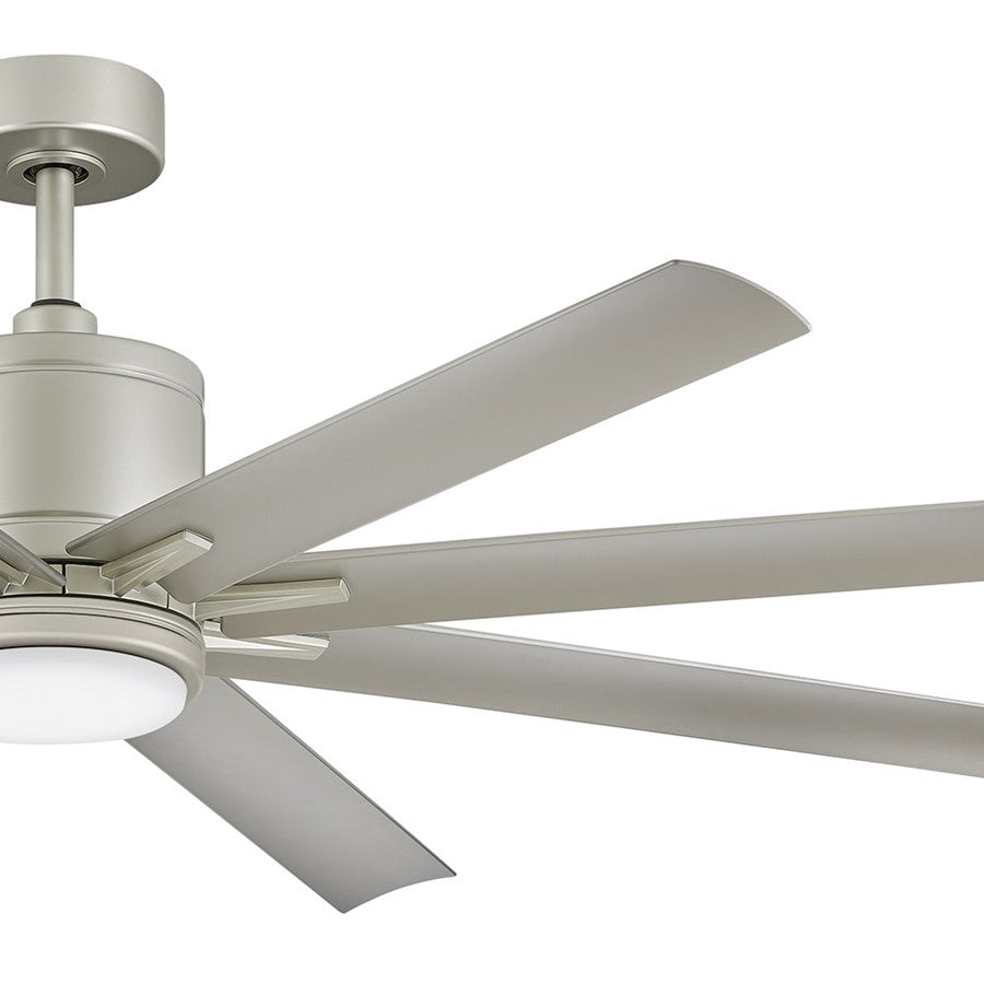 Hinkley Fan Vantage 66" 1 Light LED Smart Fan, Nickel/Silver