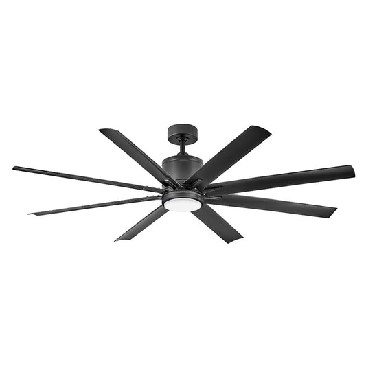 Hinkley Fan Vantage 66" 1 Light LED Smart Fan, Black/Black