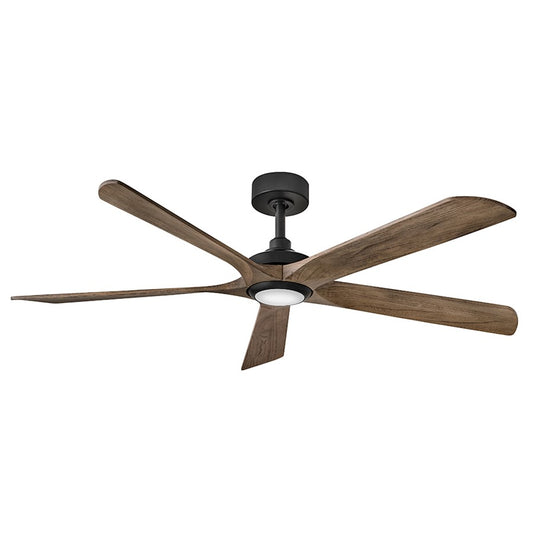 Hinkley Fan Layton 58" 1 Light LED Smart Fan, Black/Driftwood