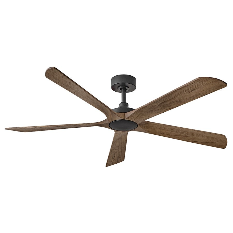 Hinkley Fan Layton 58" 1 Light LED Smart Fan, Black/Driftwood