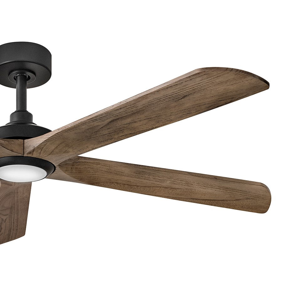Hinkley Fan Layton 58" 1 Light LED Smart Fan, Black/Driftwood