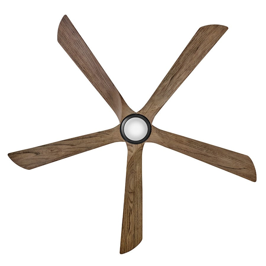 Hinkley Fan Layton 58" 1 Light LED Smart Fan, Black/Driftwood