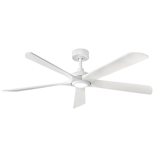 Hinkley Fan Layton 58" 1 Light LED Smart Fan, White/White