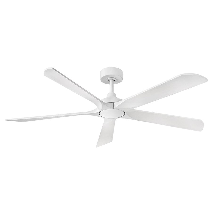 Hinkley Fan Layton 58" 1 Light LED Smart Fan, White/White