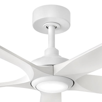 Hinkley Fan Layton 58" 1 Light LED Smart Fan, White/White