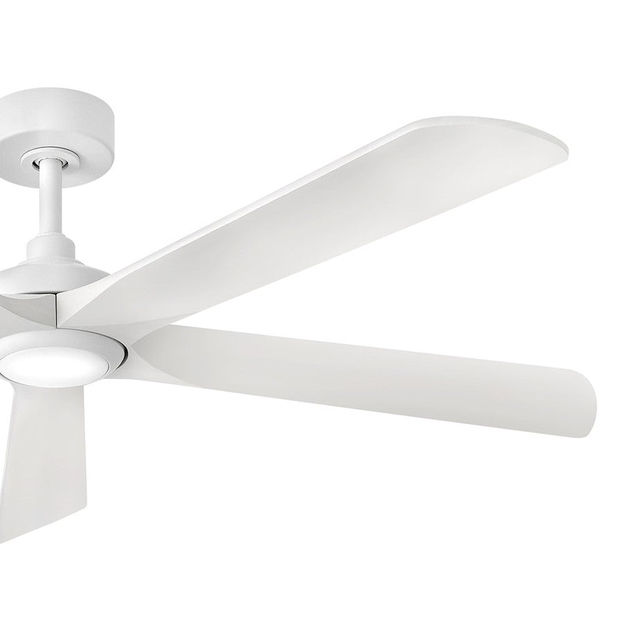 Hinkley Fan Layton 58" 1 Light LED Smart Fan, White/White