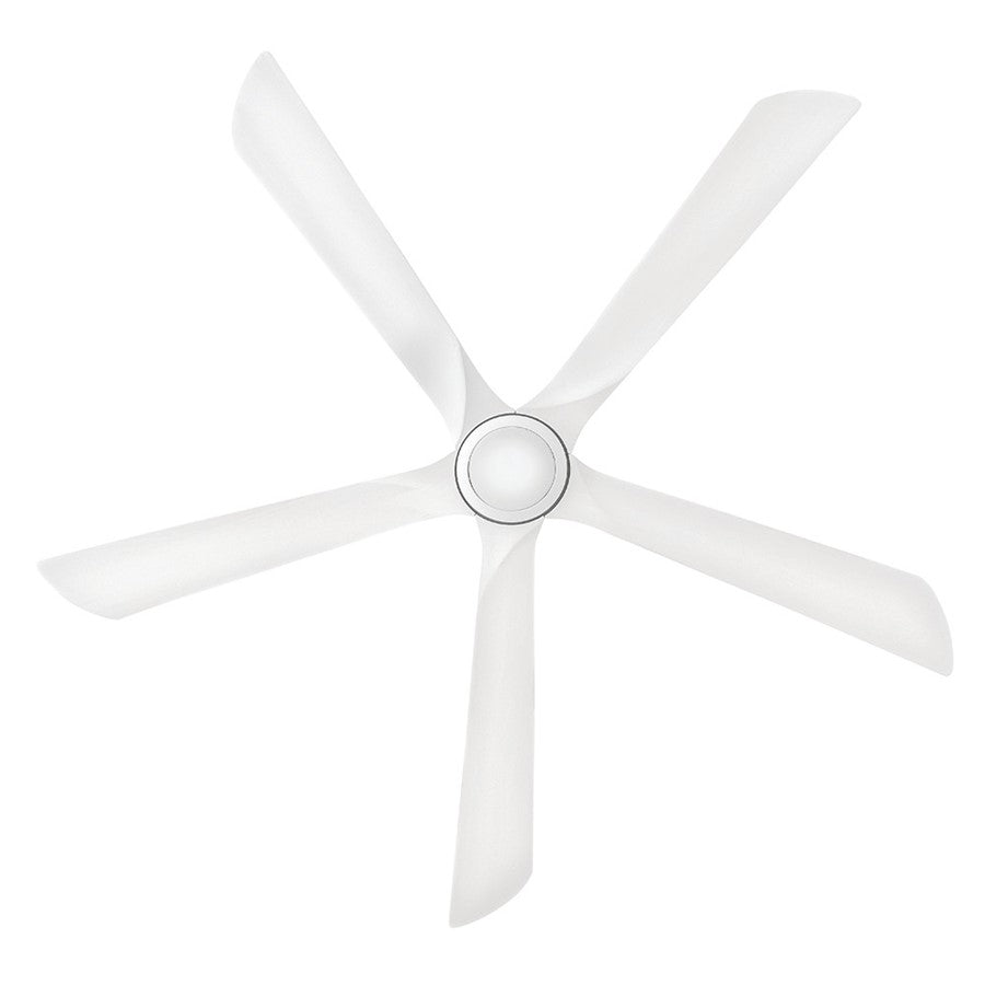 Hinkley Fan Layton 58" 1 Light LED Smart Fan, White/White
