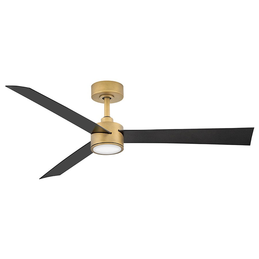 Hinkley Fan Speck 52" 1 Light LED Smart Fan, Brass/Black