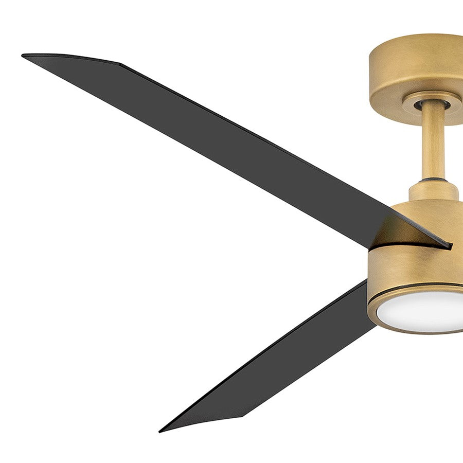 Hinkley Fan Speck 52" 1 Light LED Smart Fan, Brass/Black