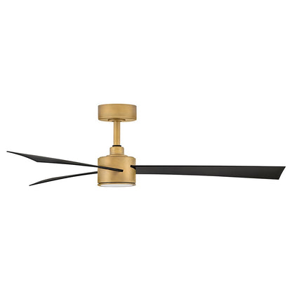 Hinkley Fan Speck 52" 1 Light LED Smart Fan, Brass/Black