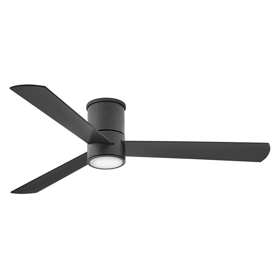 Hinkley Fan Speck Flush 52" LED Smart Fan, Black/Matte Black - 907552FMB-LDD