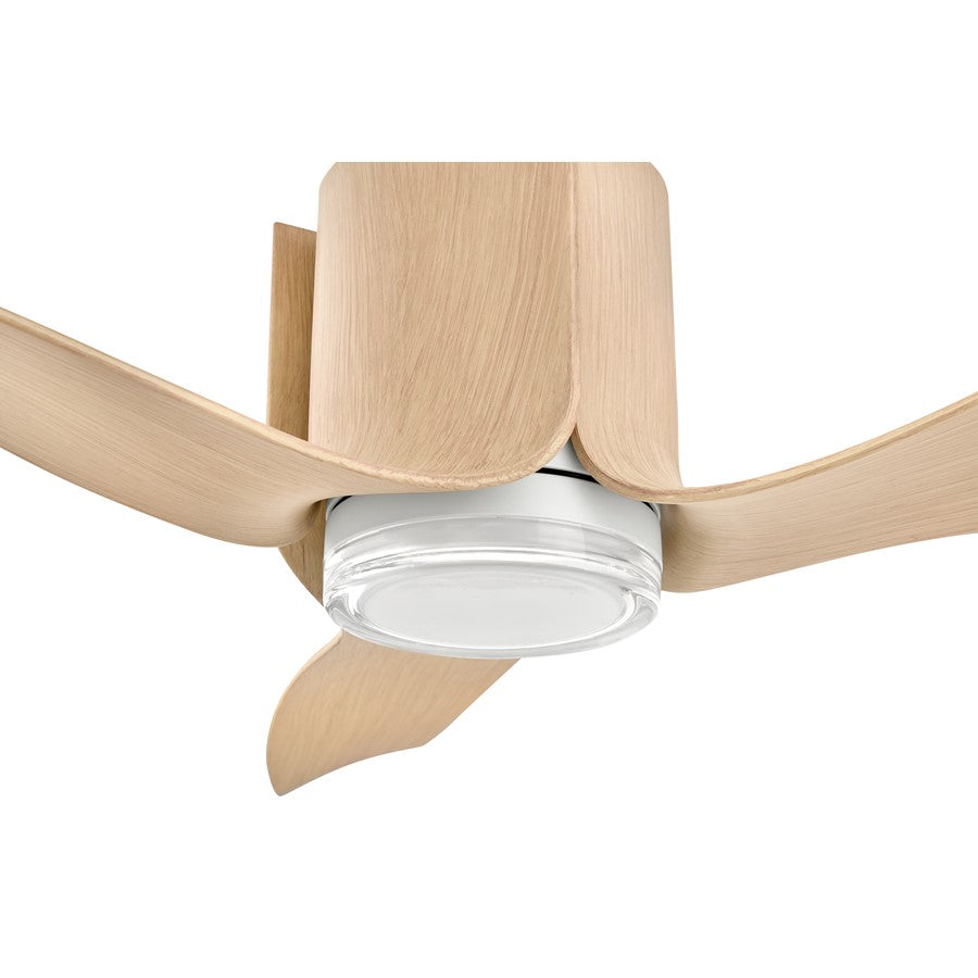 Hinkley Fan Levy 54" LED Smart Fan/Uplight, Matte White/Natural