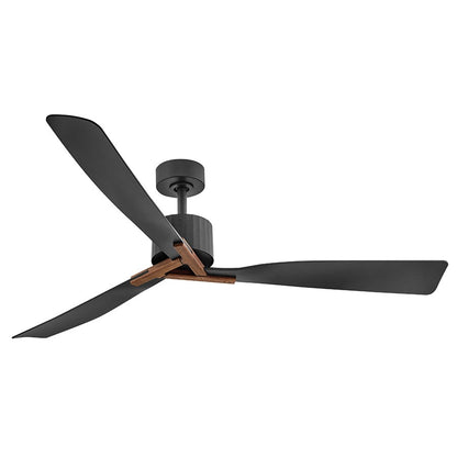 Hinkley Fan Rafter 60" LED Smart Fan/Uplight, Black/Black - 908260FMB-LDD