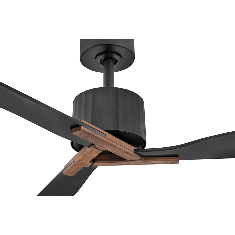 Hinkley Fan Rafter 60" LED Smart Fan/Uplight, Black/Black
