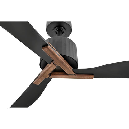 Hinkley Fan Rafter 60" LED Smart Fan/Uplight, Black/Black