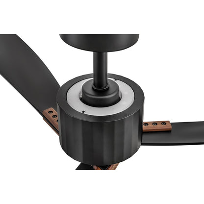 Hinkley Fan Rafter 60" LED Smart Fan/Uplight, Black/Black