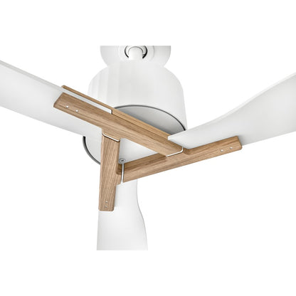 Hinkley Fan Rafter 60" LED Smart Fan/Uplight, White/White