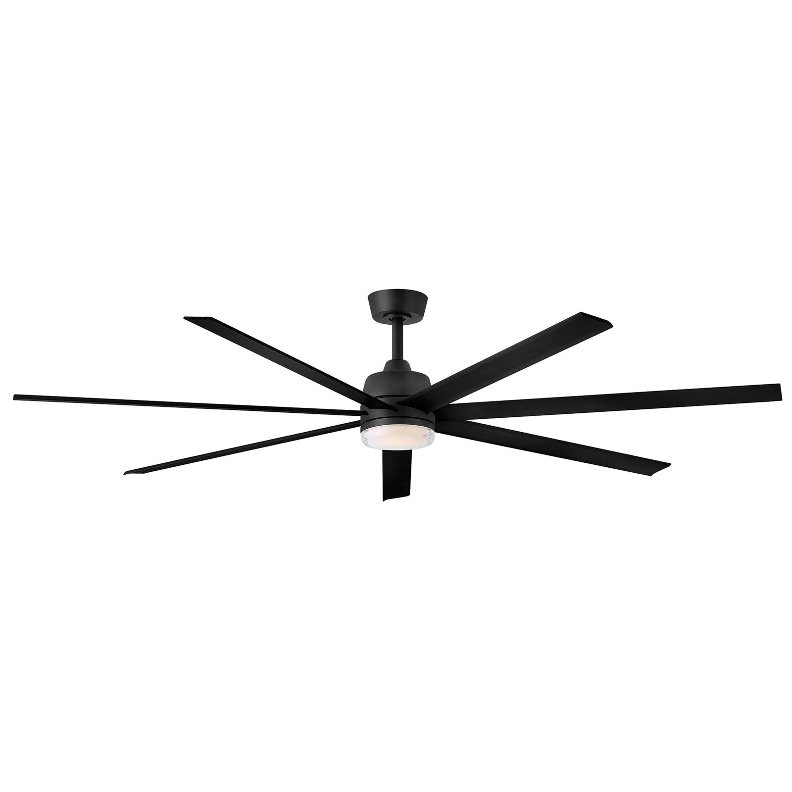 Hinkley Current 72in LED Smart Ceiling Fan | Transitional Matte Black Steel and Matte Black Aluminum Blades | Covered Patio & | Model 910672FMB-LDD