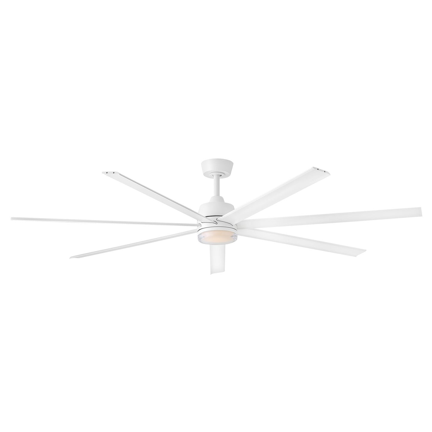 Hinkley Current 72in LED Smart Ceiling Fan | Transitional Matte White Steel and Matte White Aluminum Blades | Covered Patio & | Model 910672FMW-LDD