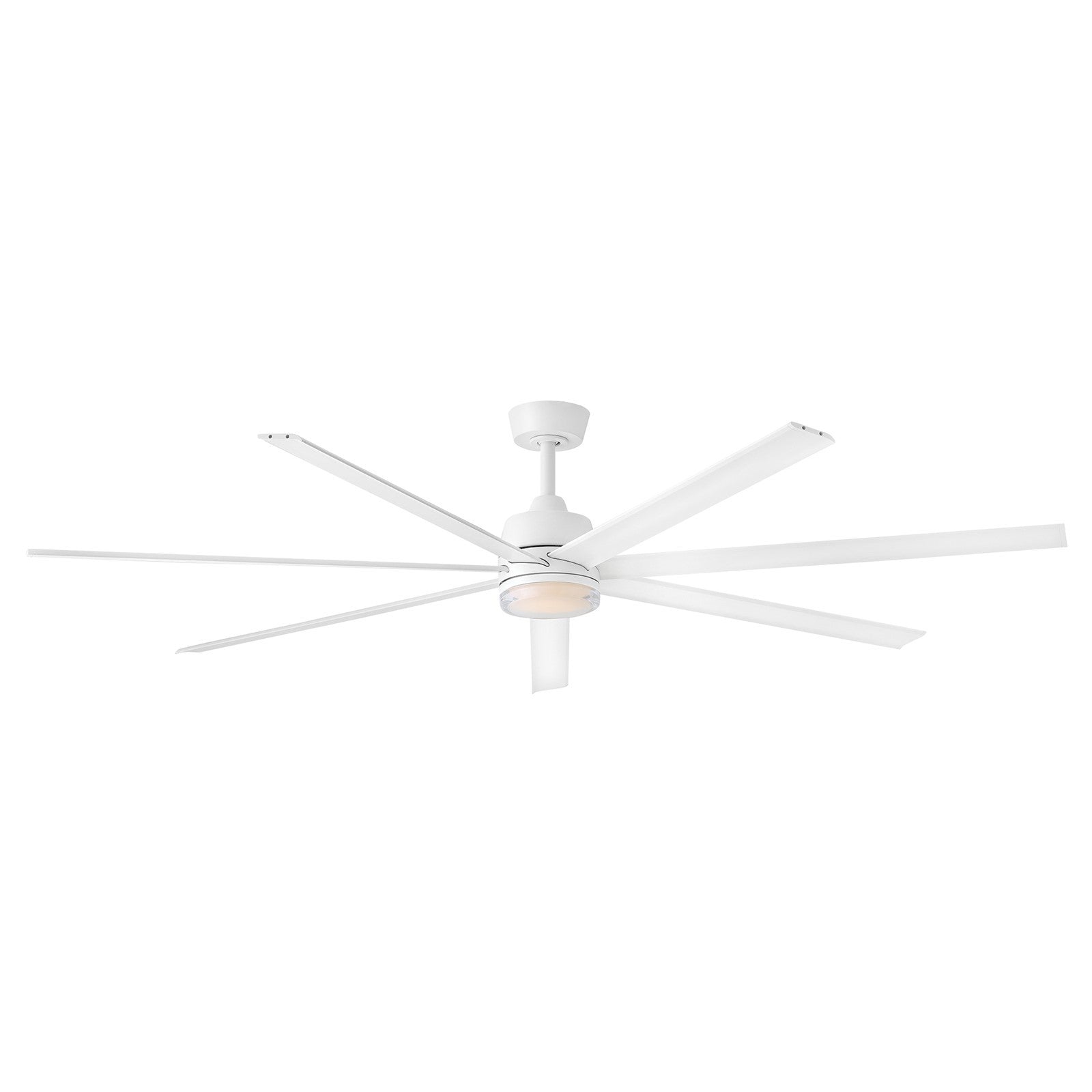 Hinkley Current 72in LED Smart Ceiling Fan | Transitional Matte White Steel and Matte White Aluminum Blades | Covered Patio & | Model 910672FMW-LDD