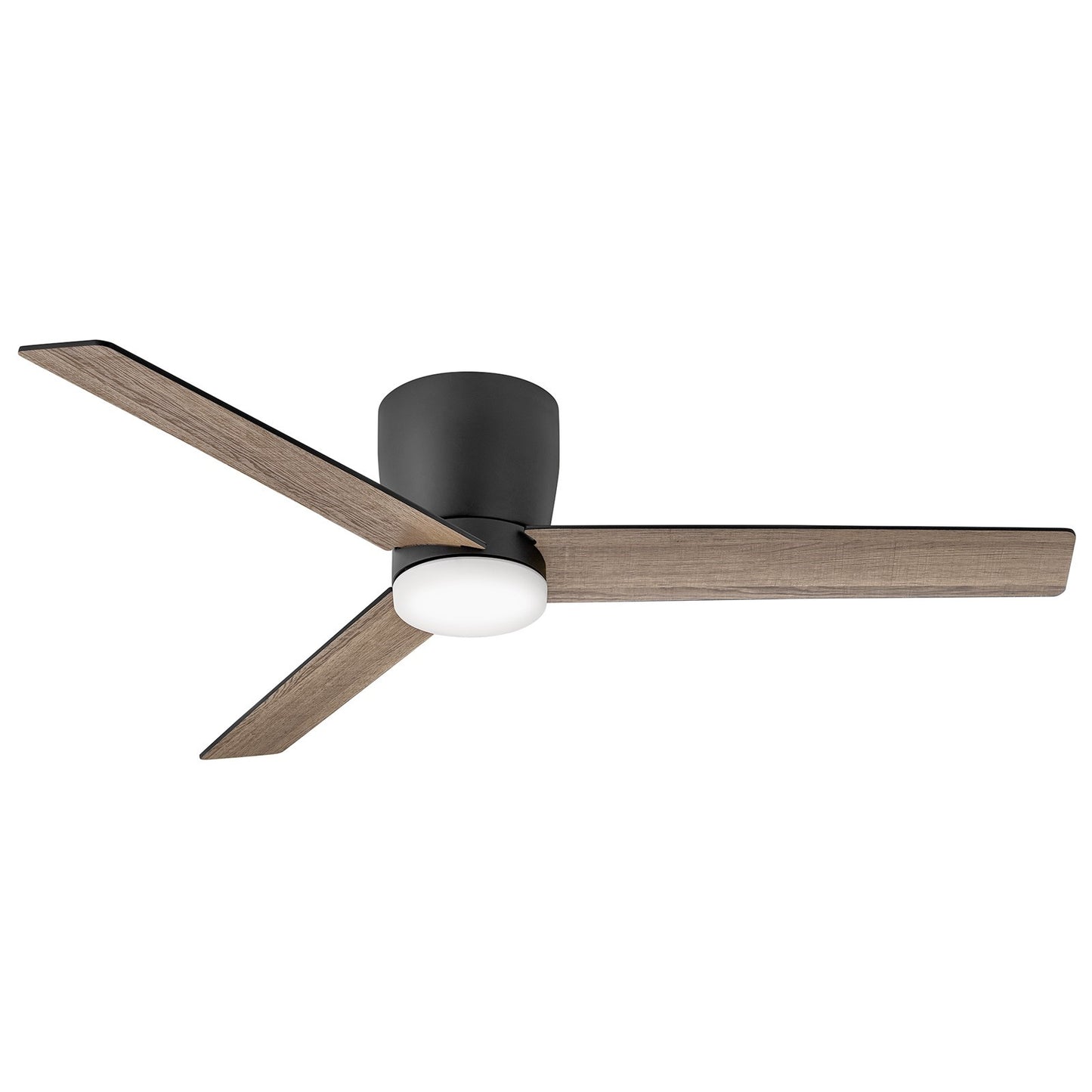 Hinkley Ari 52in LED Ceiling Fan | Transitional Matte Black Steel and Matte Black Wood Blades | Covered Patio & Large Bathroom | 52 | Model 910852FMB-LDA