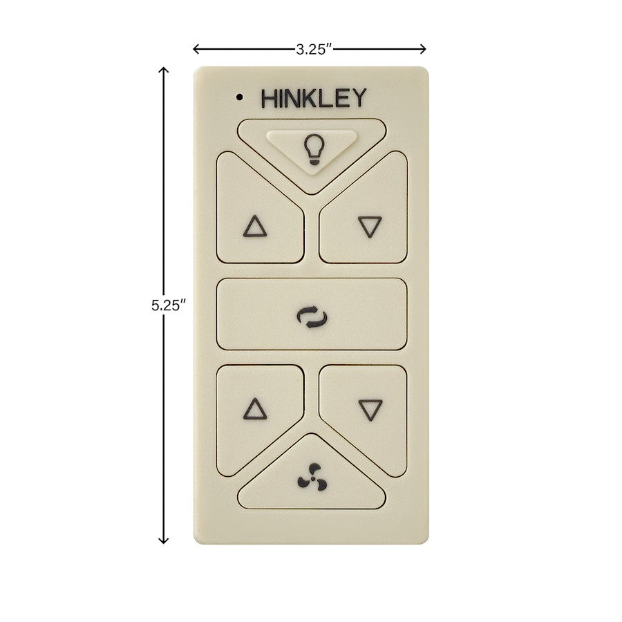 Hinkley Fan Hiro Control Reversing, Light Almond