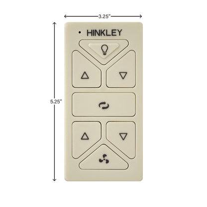 Hinkley Fan Hiro Control Reversing, Light Almond