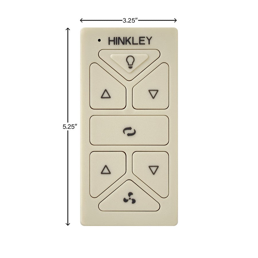 Hinkley Fan Hiro Control Reversing, Light Almond