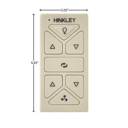 Hinkley Fan Hiro Control Reversing, Light Almond