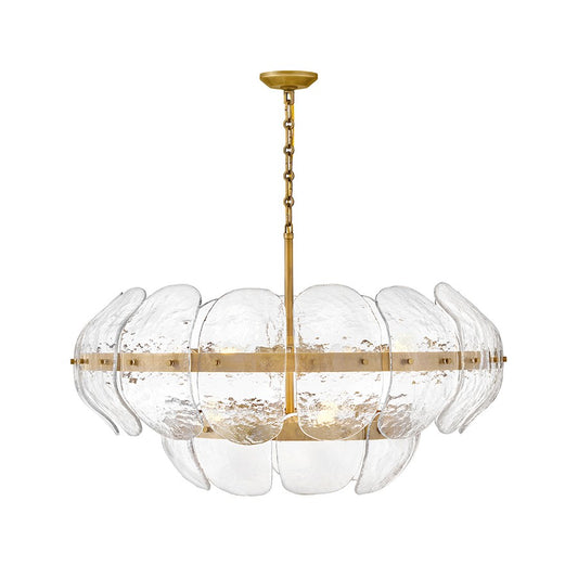 Fredrick Ramond Lillia 9 Light Chandelier, Heritage Brass/Clear - FR30516HB
