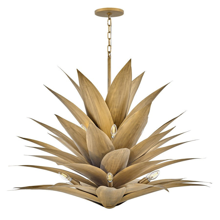Fredrick Ramond Agave 12 Light Hanging, Burnished Gold - FR30816BNG