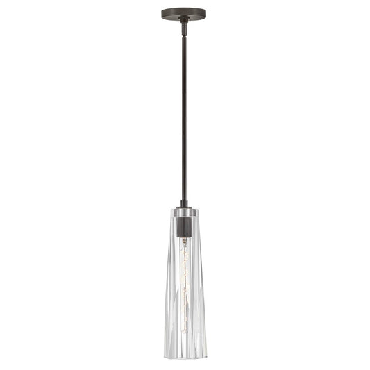 Fredrick Ramond Cosette 1Lt Pendant, Black Oxide/Clear Crystal - FR31107BX-CL