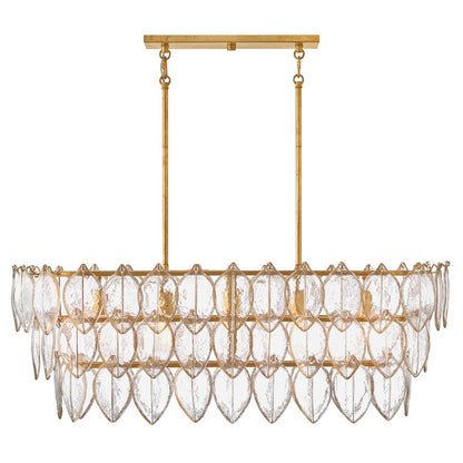 Fredrick Ramond Amira 5Lt 45" Linear, Brass/Clear Pressed
