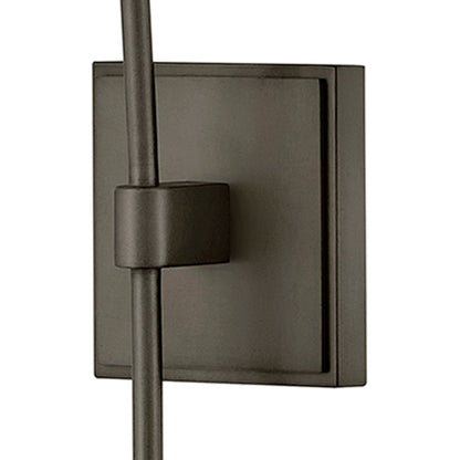 Hinkley Atera 1Lt Wall Mount, Black Oxide/Faceted Clear Crystal