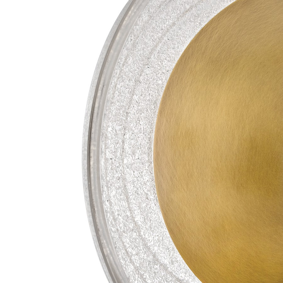 Fredrick Ramond Haven 11" LED Sconce, Heritage Brass/Art Glass