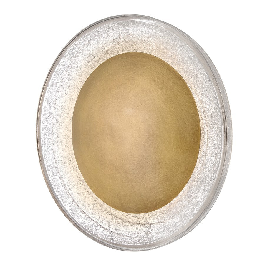 Fredrick Ramond Haven 11" LED Sconce, Heritage Brass/Art Glass