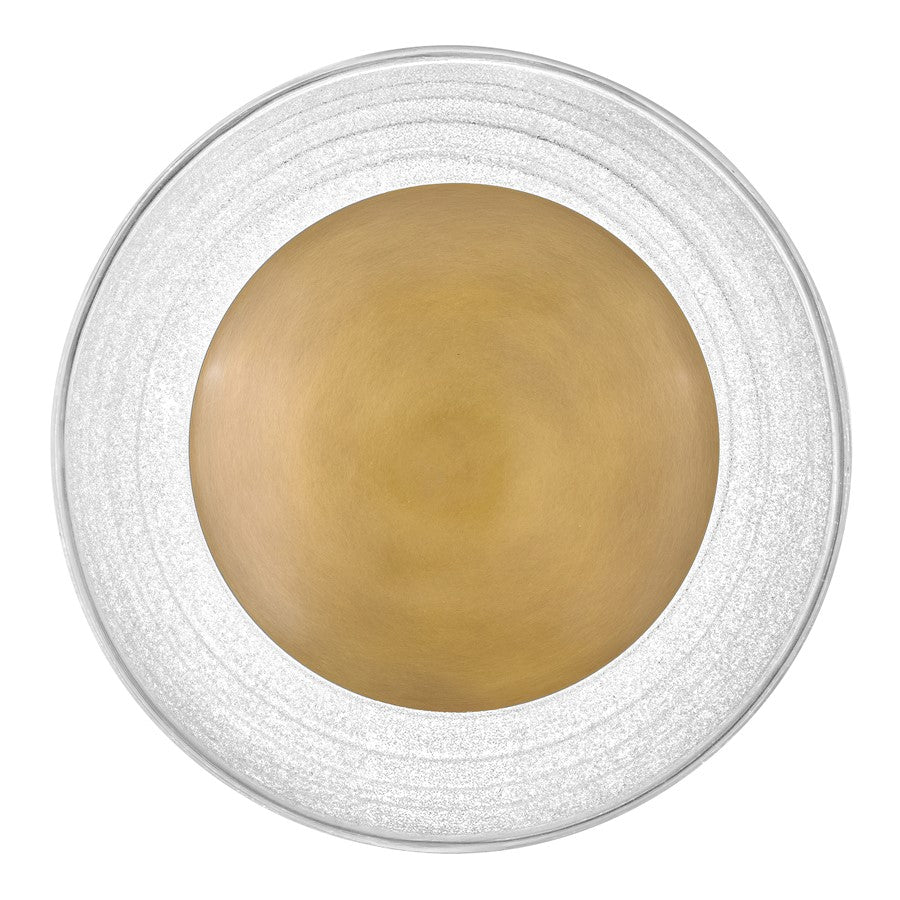 Fredrick Ramond Haven 15" LED Sconce, Heritage Brass/Art Glass