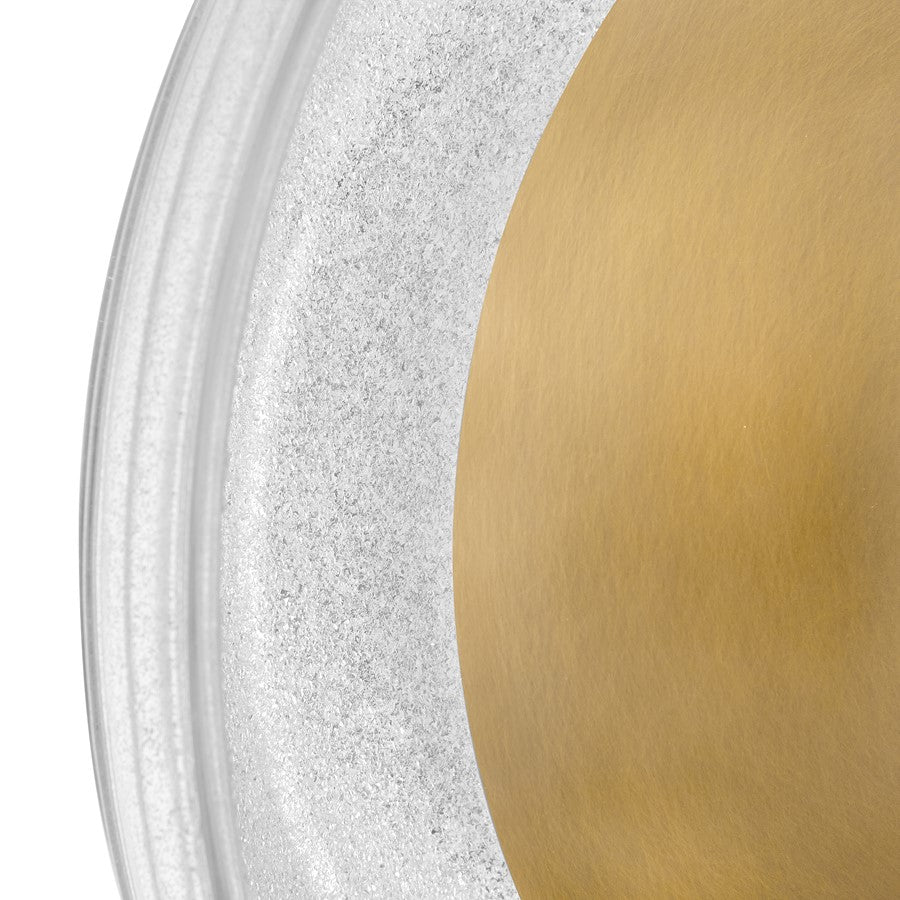 Fredrick Ramond Haven 15" LED Sconce, Heritage Brass/Art Glass