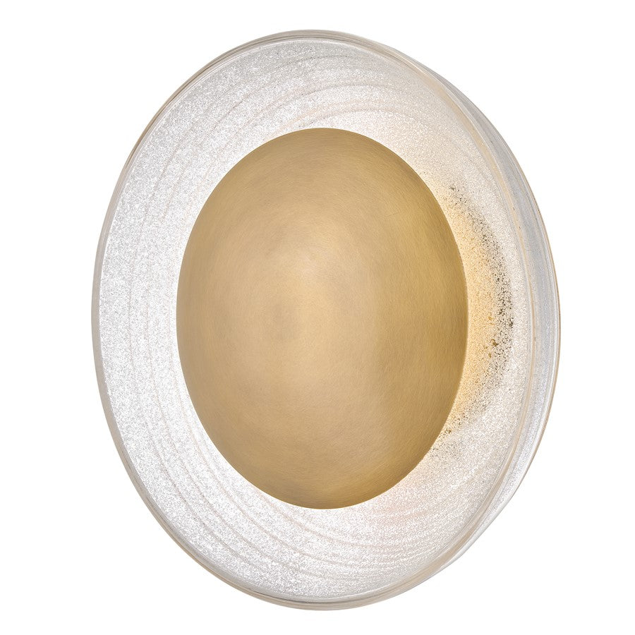 Fredrick Ramond Haven 15" LED Sconce, Heritage Brass/Art Glass