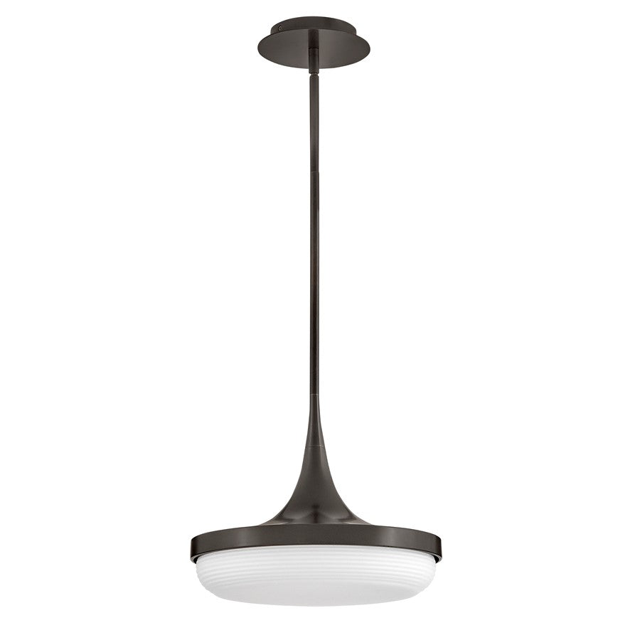 Hinkley Elsa LED Convertible Pendant, Black Oxide/Cased Opal - FR35047BX