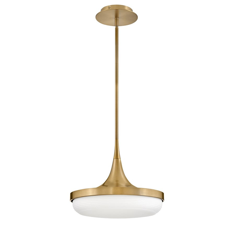 Fredrick Ramond Elsa LED Convertible Pendant, Brass/Cased Opal - FR35047LCB